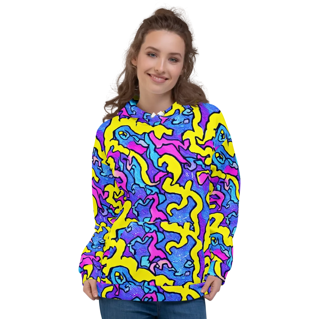Kaleido Pulse on Hoodie — Front