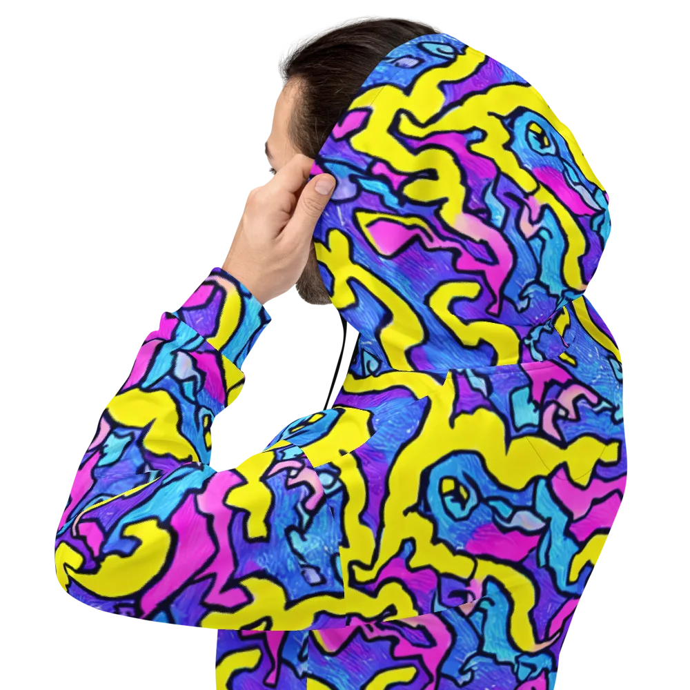 Kaleido Pulse on Hoodie — Back