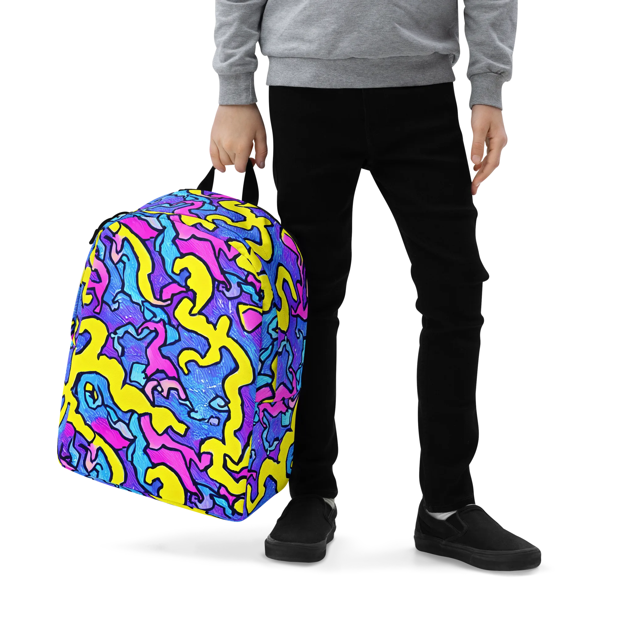 Kaleido Pulse on Minimalist Backpack — Zoomed-in
