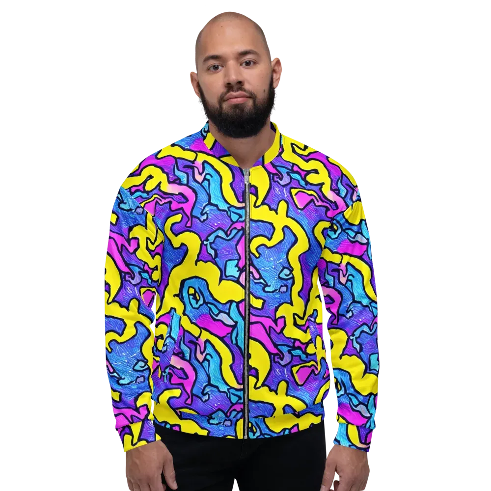 Kaleido Pulse on Bomber Jacket — Front