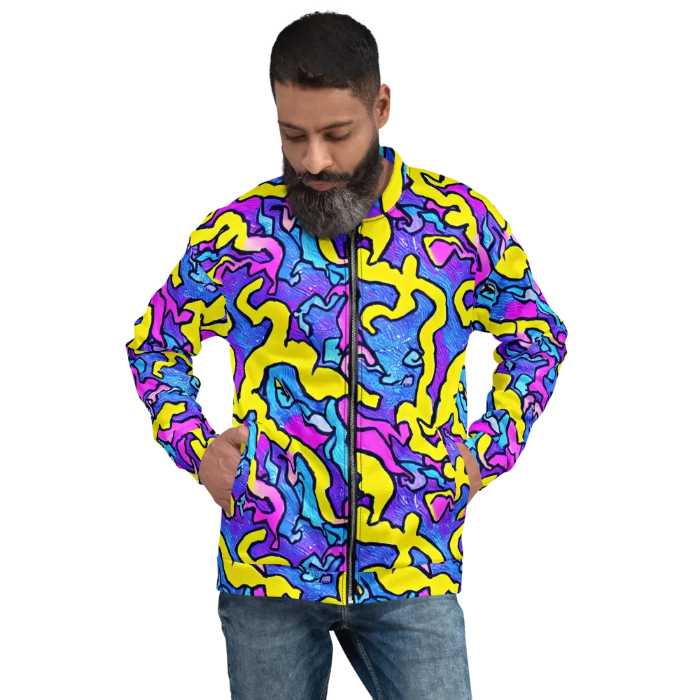 Kaleido Pulse on Bomber Jacket — Front