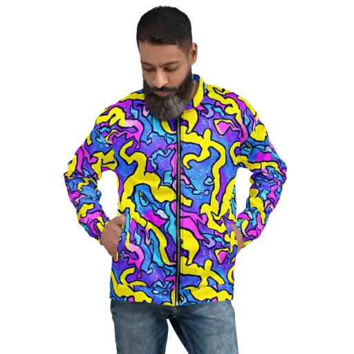 Kaleido Pulse on a Bomber Jacket