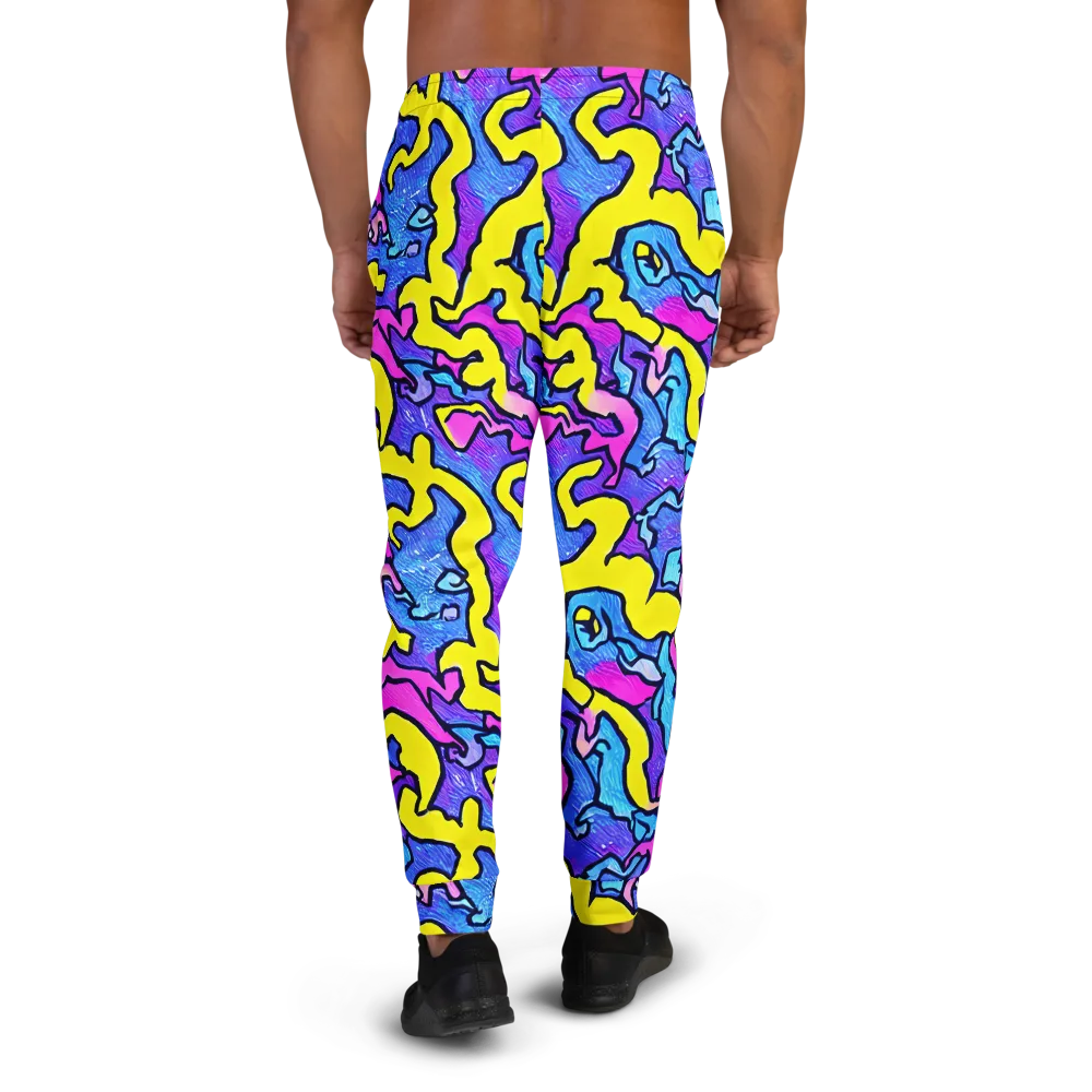 Kaleido Pulse on Men's Joggers — Back