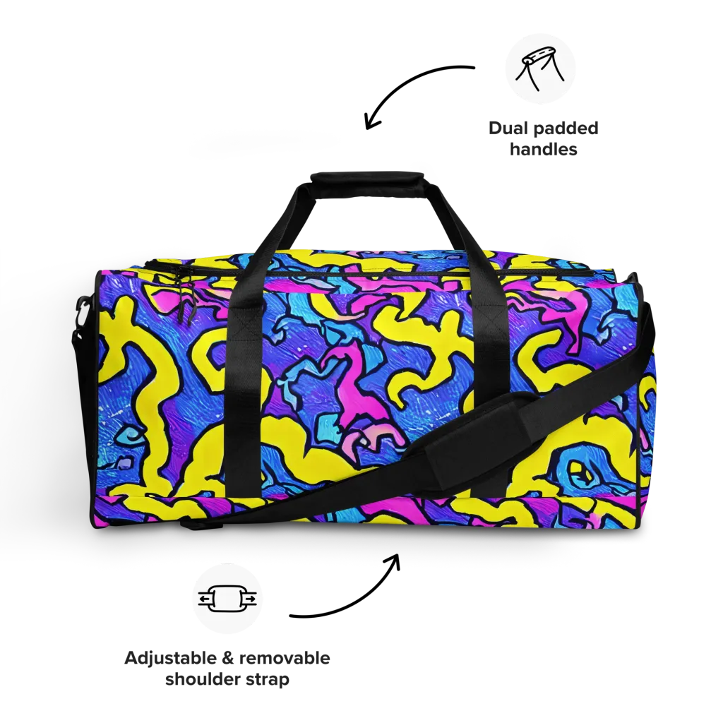Kaleido Pulse on Duffle Bag — Front