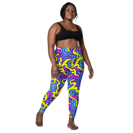 Kaleido Pulse on a Leggings with Pockets