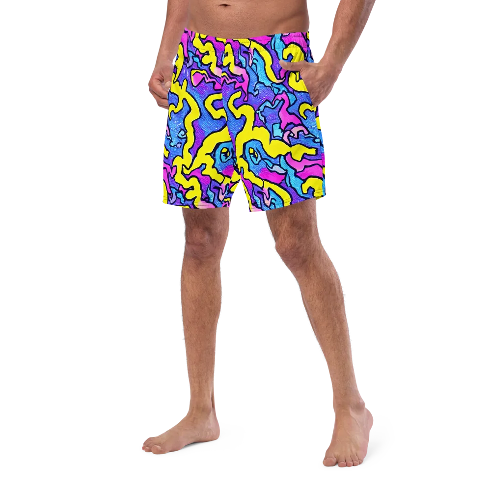Kaleido Pulse on Swim Trunks — Left Front