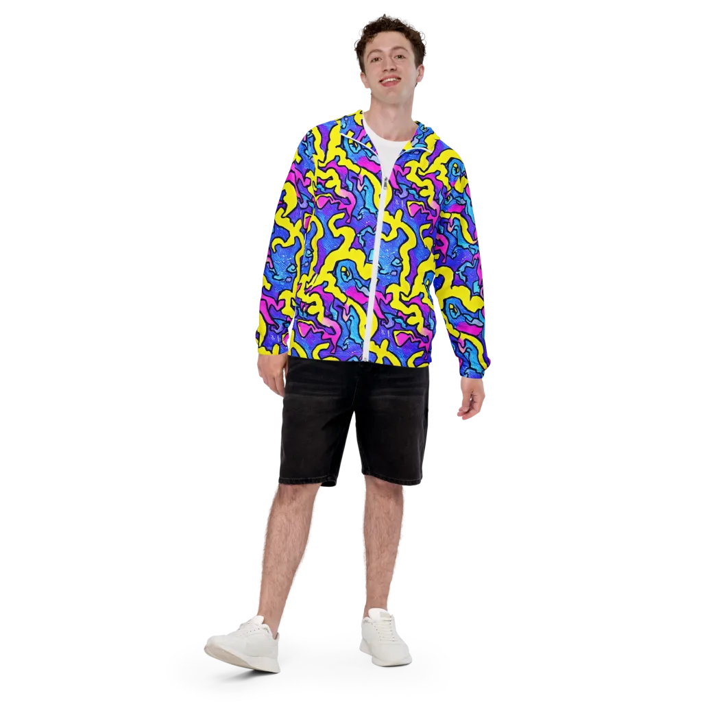 Kaleido Pulse on Men's Windbreaker — Front