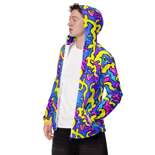 Kaleido Pulse on a Men's Windbreaker