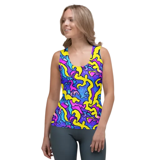 Kaleido Pulse on a Women's Tank Top