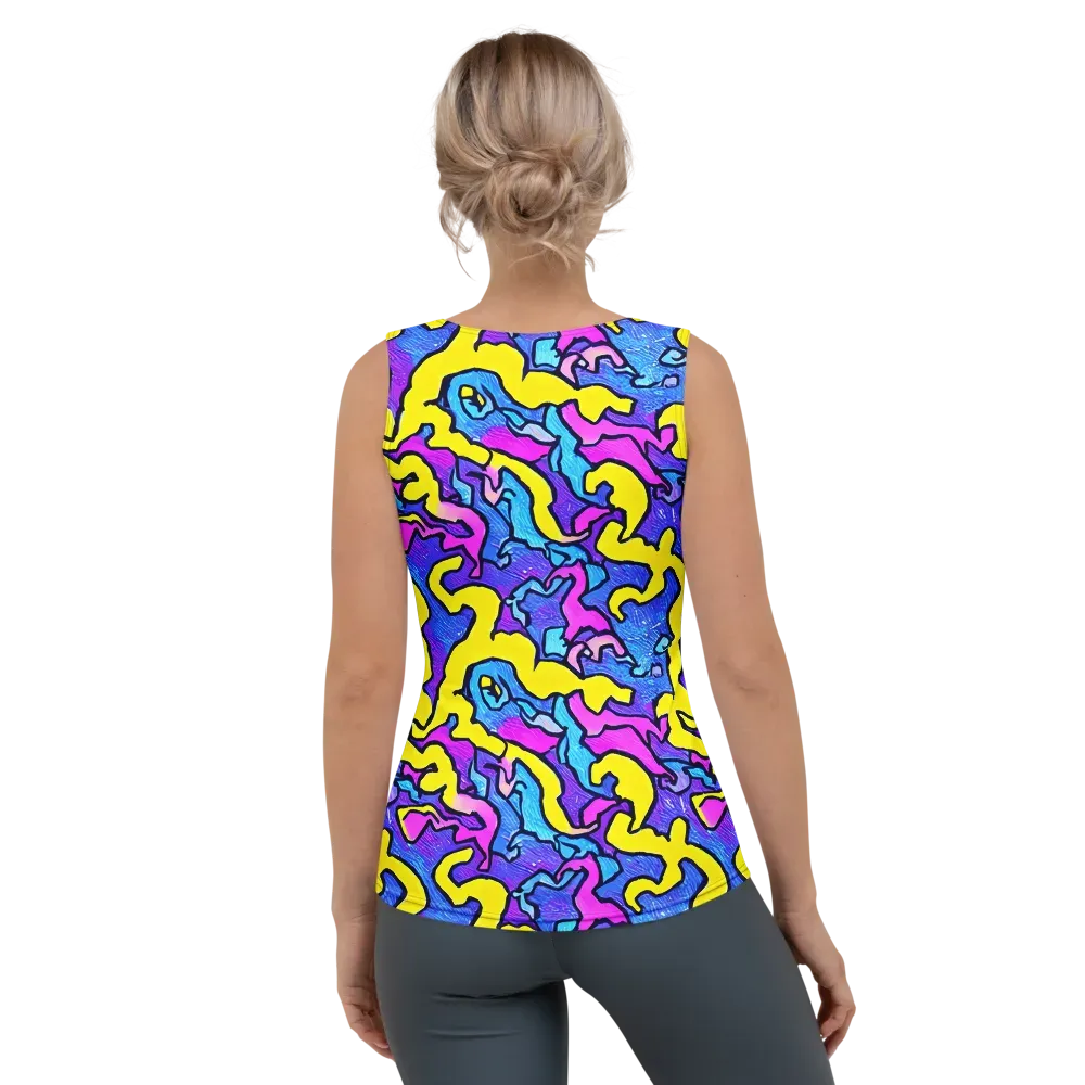 Kaleido Pulse on Women's Tank Top — Back