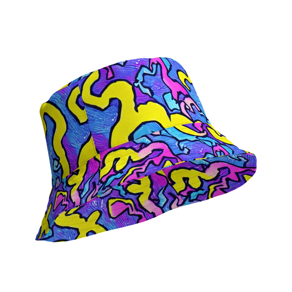 Kaleido Pulse on Reversible Bucket Hat — Product details Outside