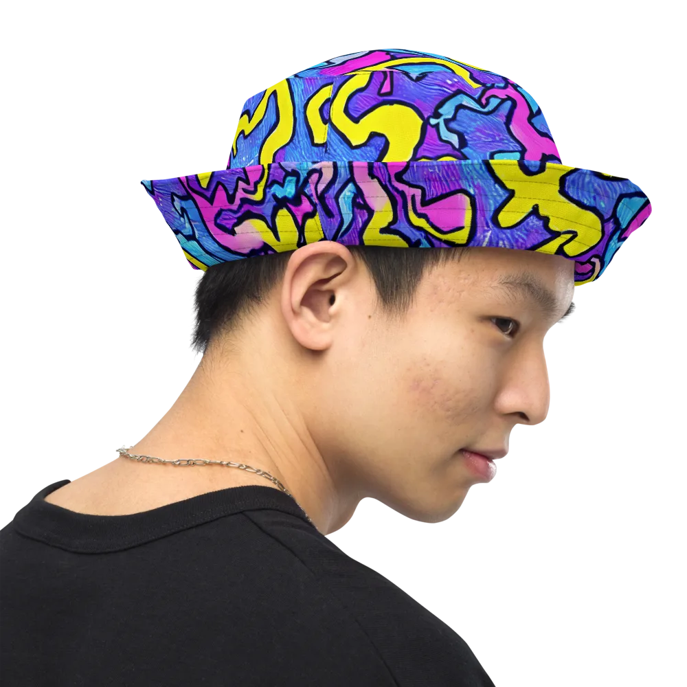 Kaleido Pulse on Reversible Bucket Hat — Right Outside