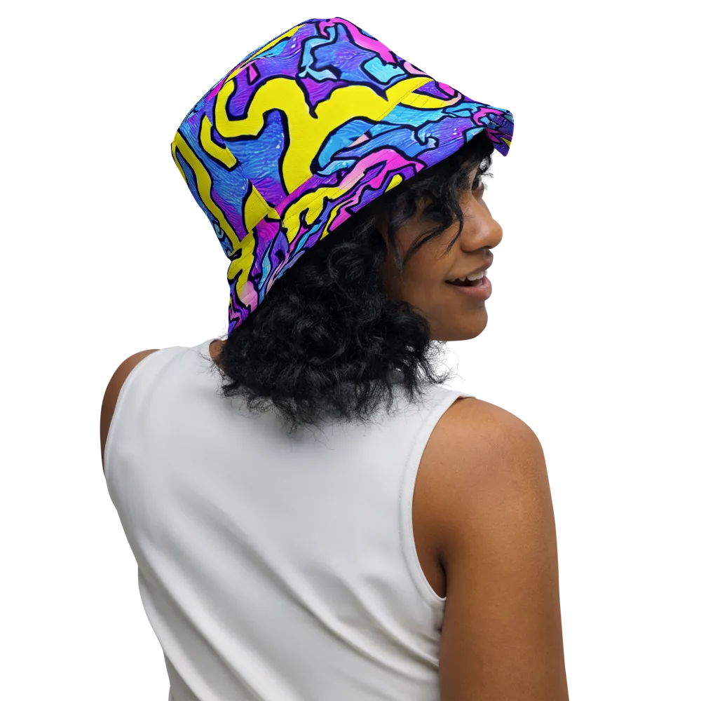 Kaleido Pulse on Reversible Bucket Hat — Right Outside