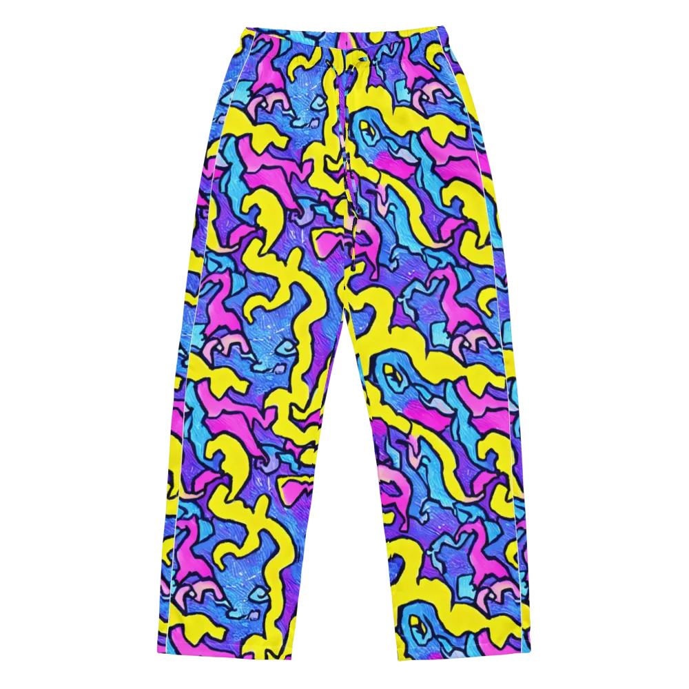 Kaleido Pulse on Women's Pajama Pants — Front