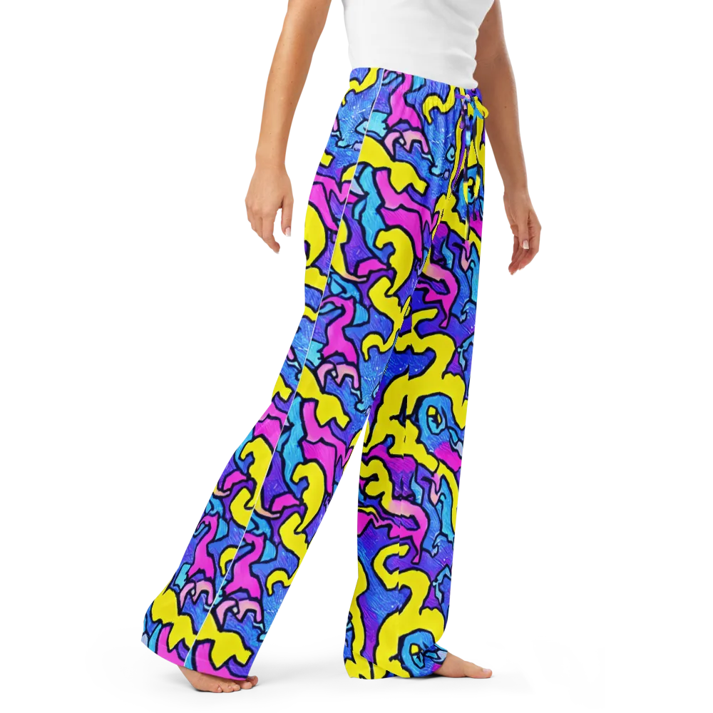 Kaleido Pulse on Women's Pajama Pants — Right Front