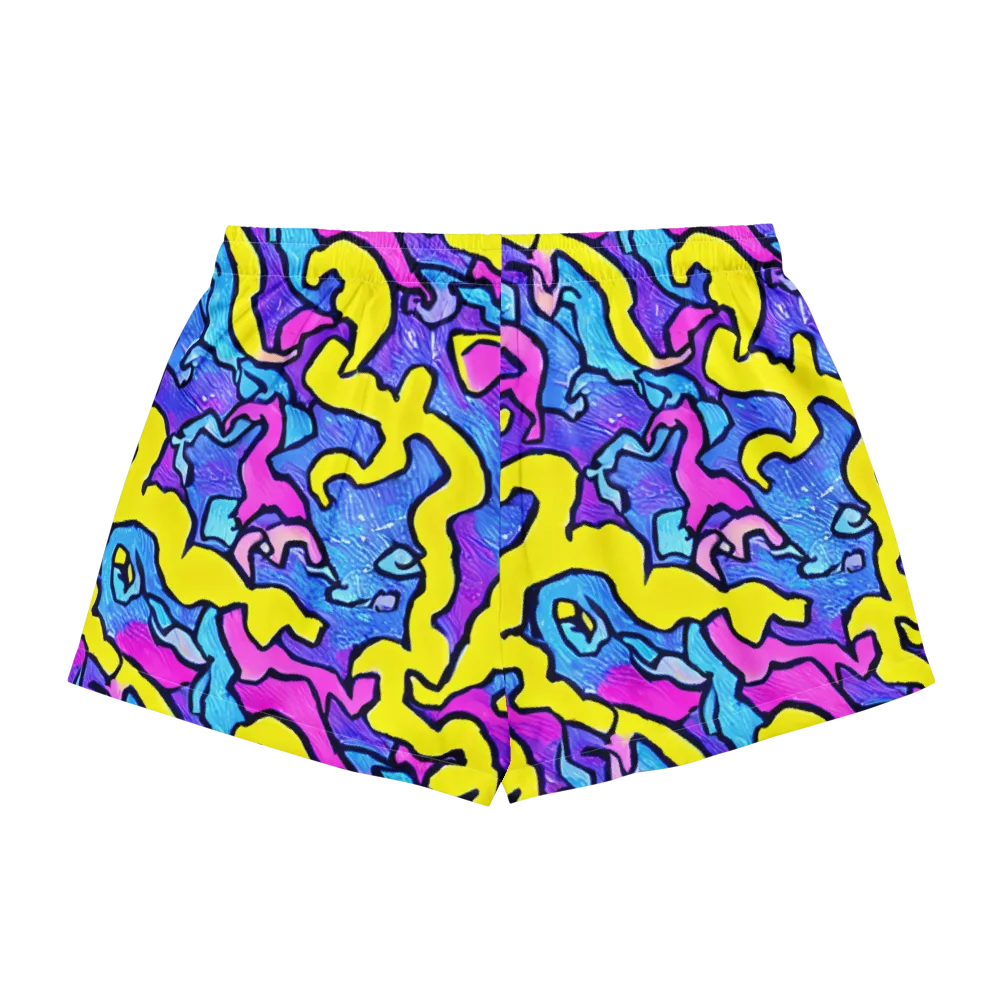 Kaleido Pulse on Women's Pajama Shorts — Back