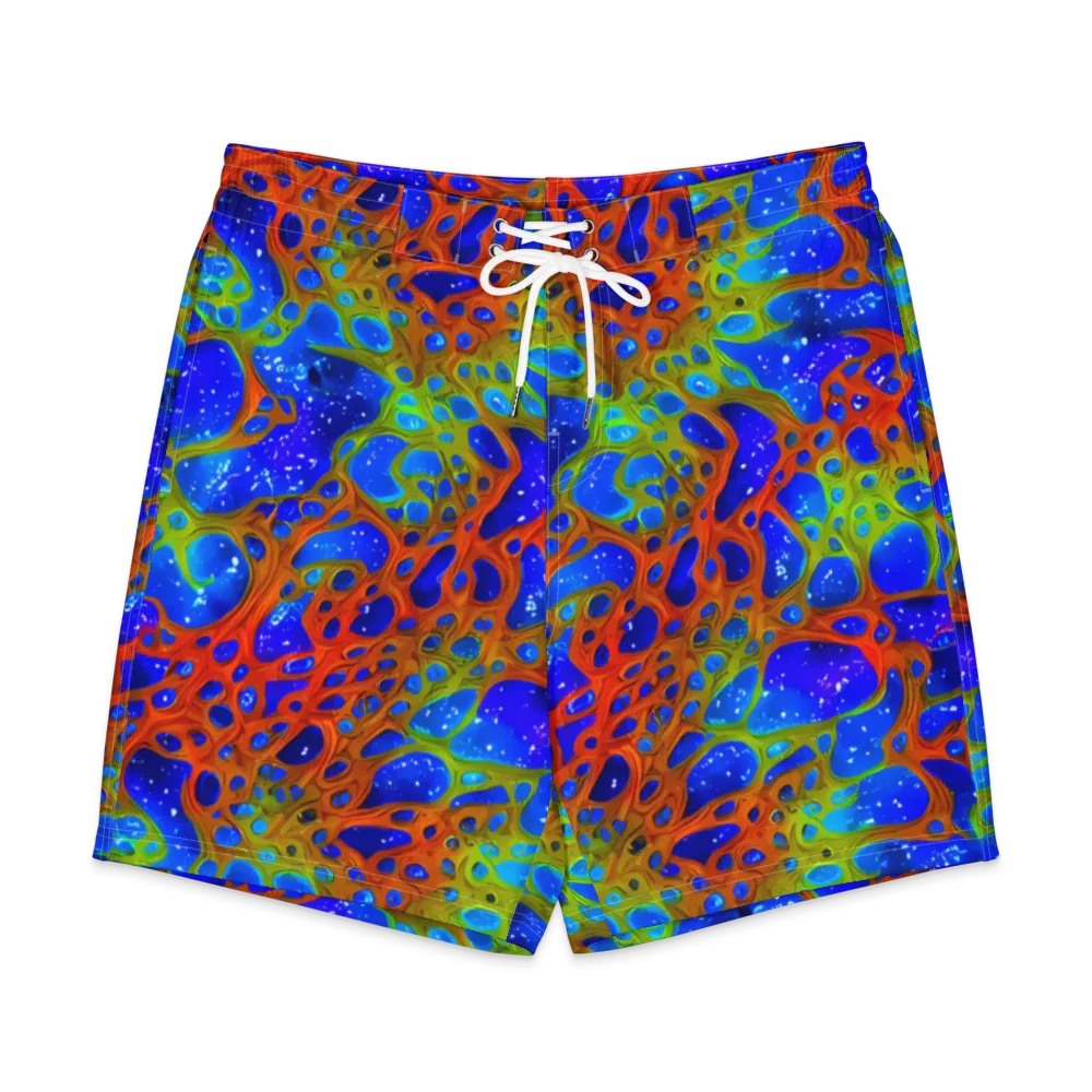 Electric Microcosm on Men's Board Shorts — Front