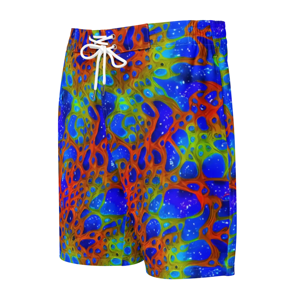 Electric Microcosm on Men's Board Shorts — Front
