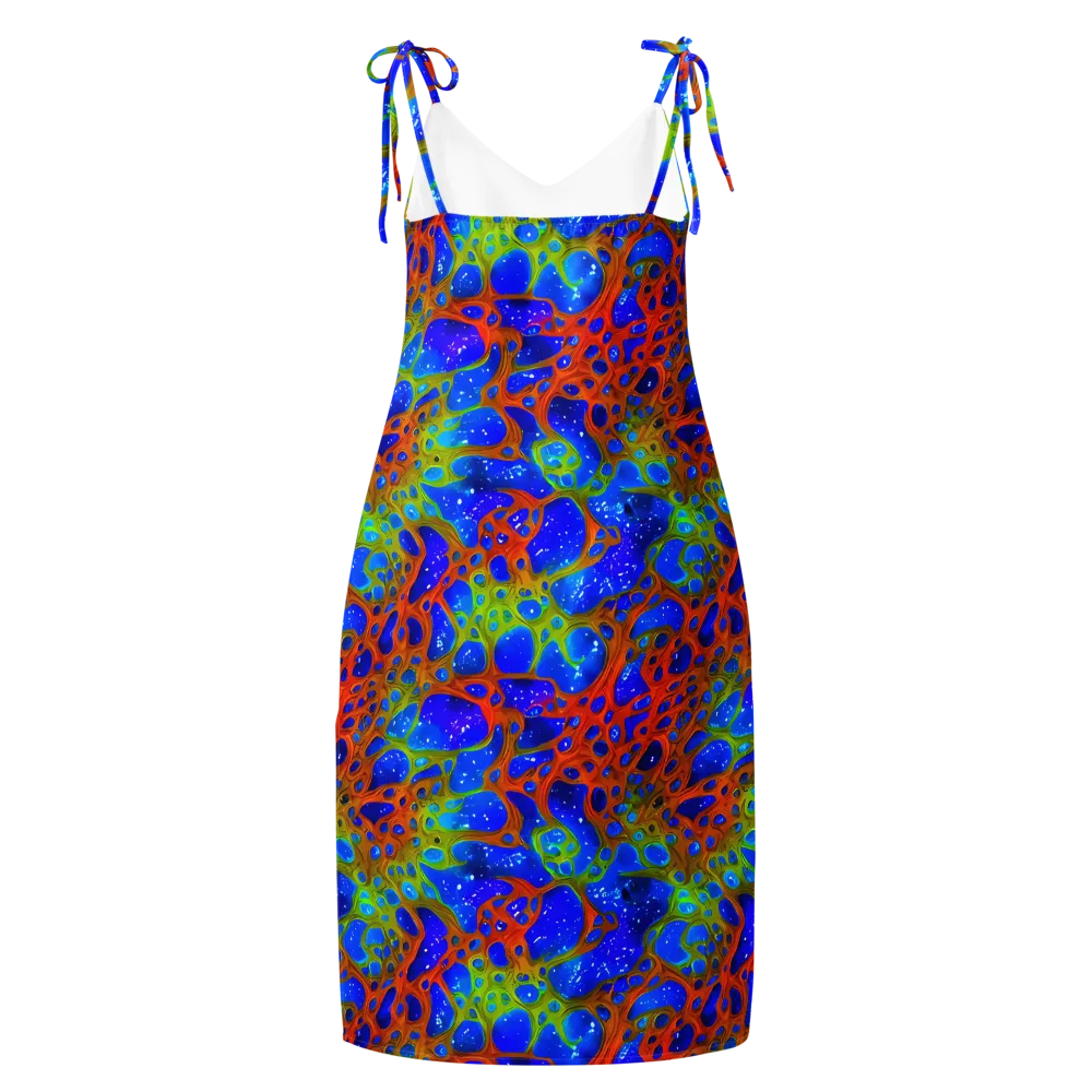 Electric Microcosm on Slip Dress — Back