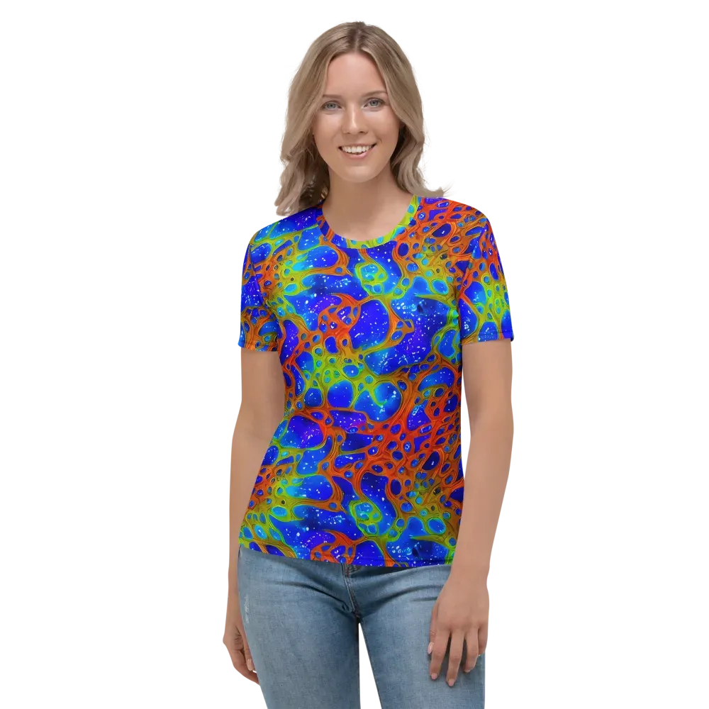 Electric Microcosm on Women's Crew Neck T-Shirt — Front