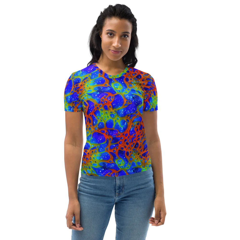 Electric Microcosm on Women's Crew Neck T-Shirt — Front