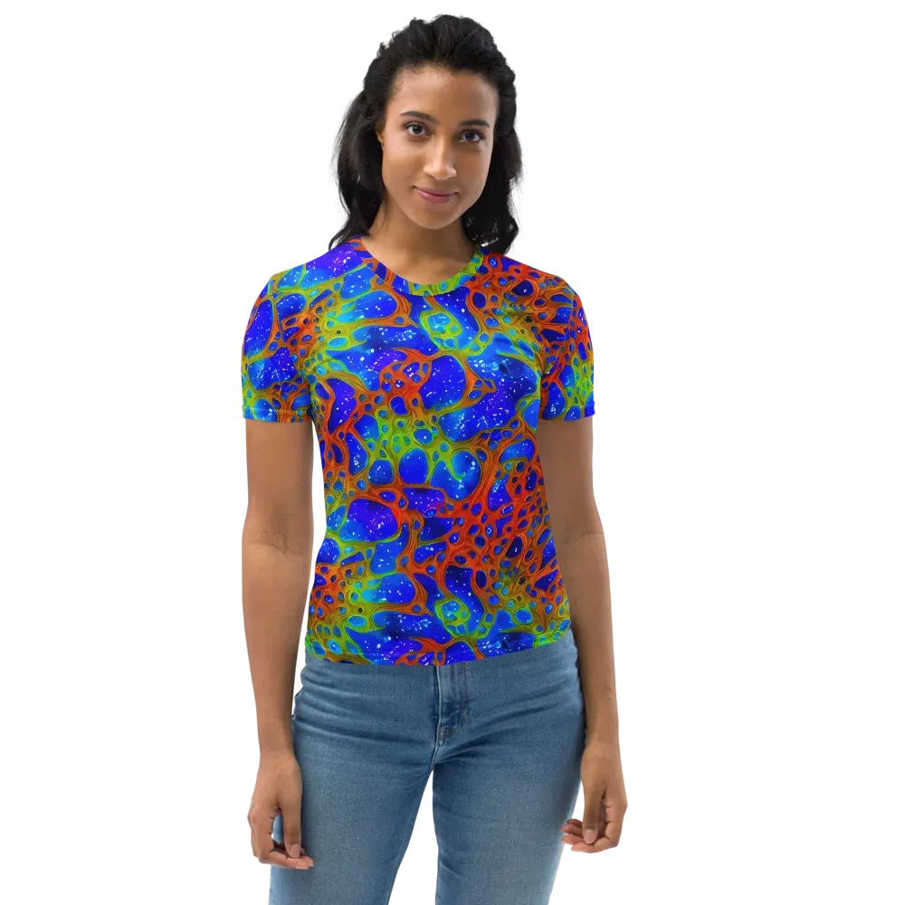 Electric Microcosm on Women's Crew Neck T-Shirt — Front