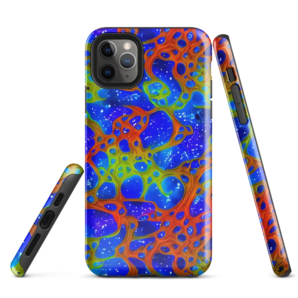 Electric Microcosm on Tough Case for iPhone® — Front
