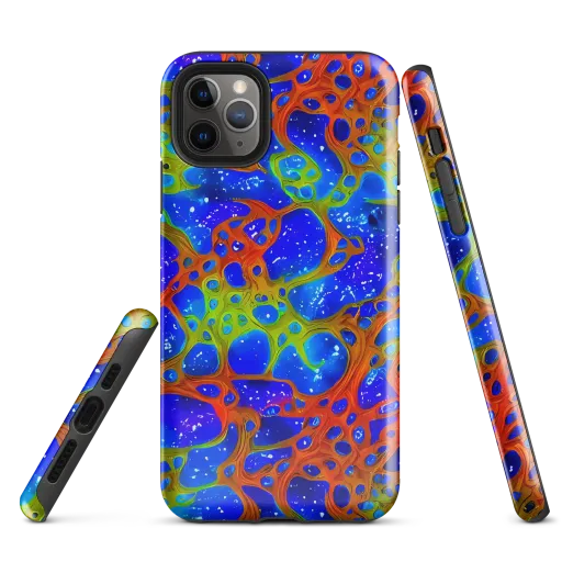 Electric Microcosm on a Tough Case for iPhone®