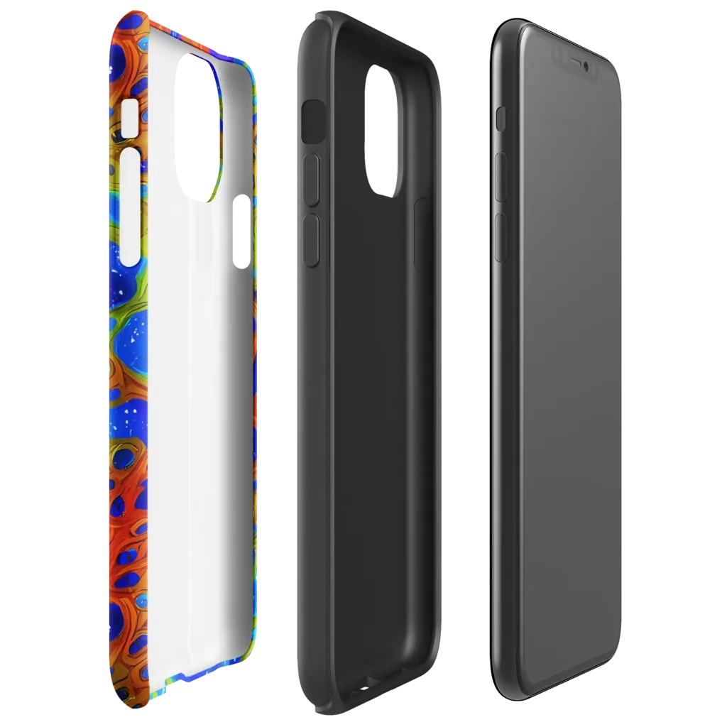 Electric Microcosm on Tough Case for iPhone® — Right