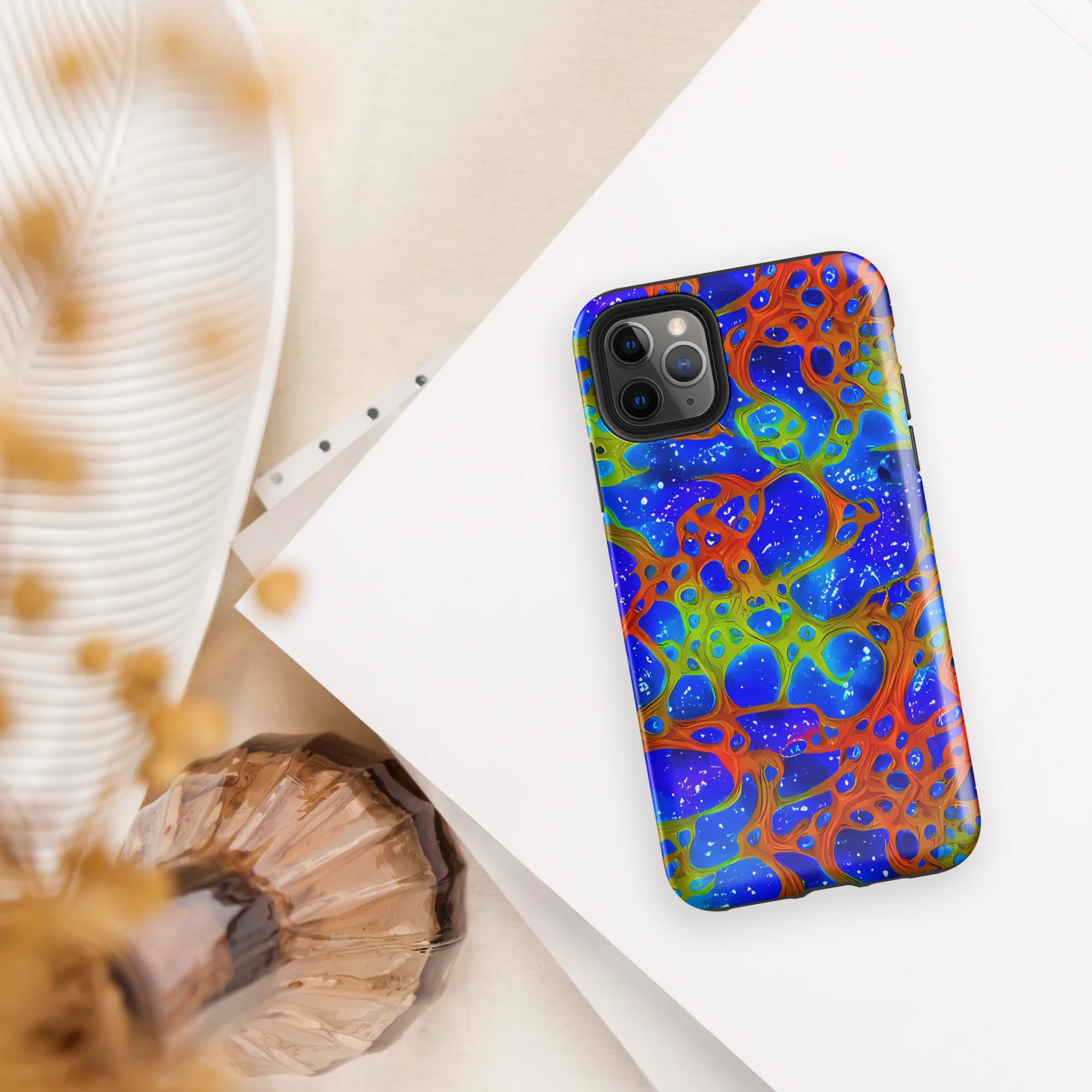 Electric Microcosm on Tough Case for iPhone® — Front