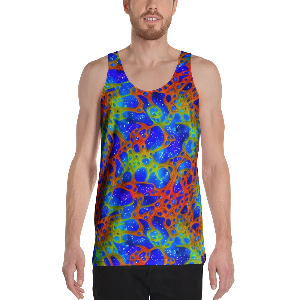 Electric Microcosm on Men's Tank Top — Front