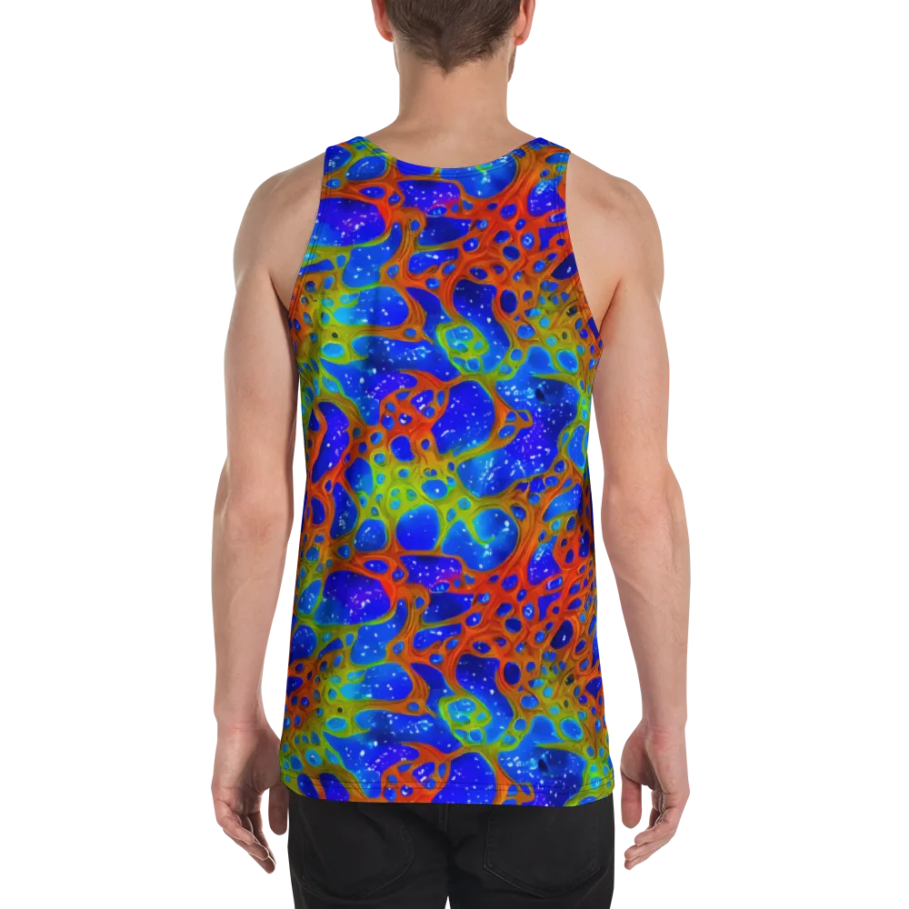 Electric Microcosm on Men's Tank Top — Back