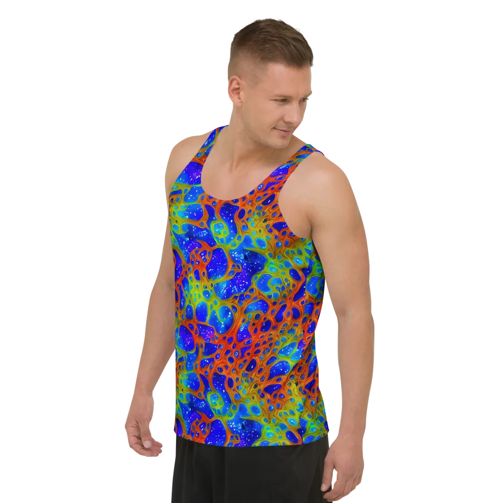 Electric Microcosm on Men's Tank Top — Left Front