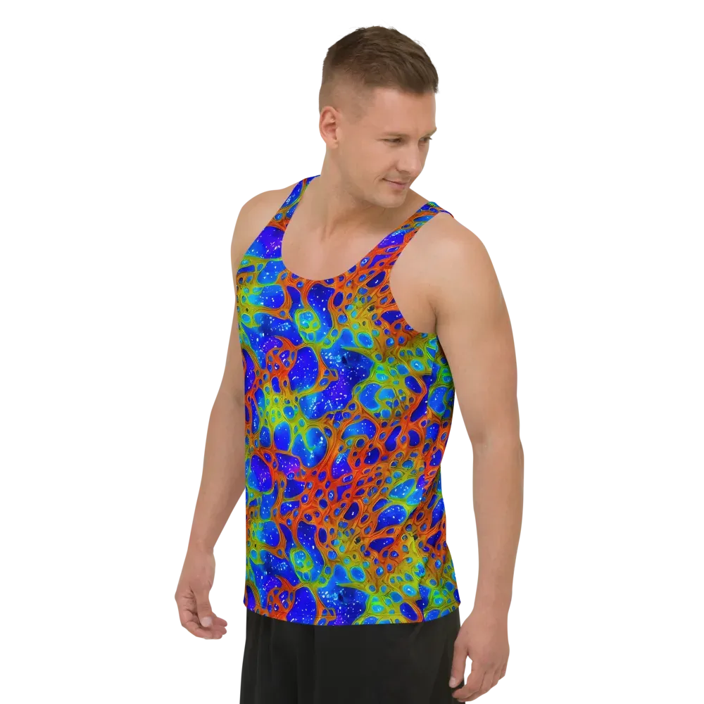 Electric Microcosm on Men's Tank Top — Left Front
