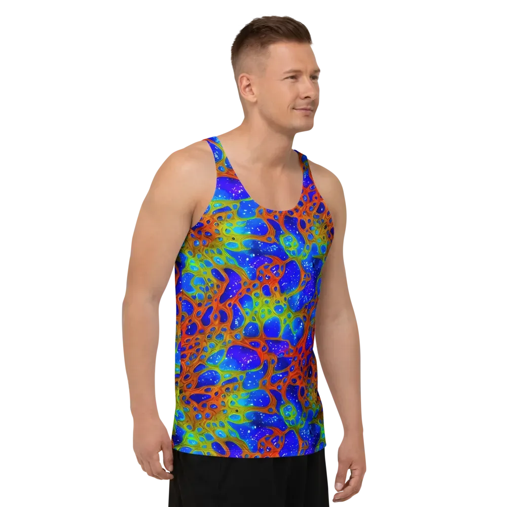 Electric Microcosm on Men's Tank Top — Right Front