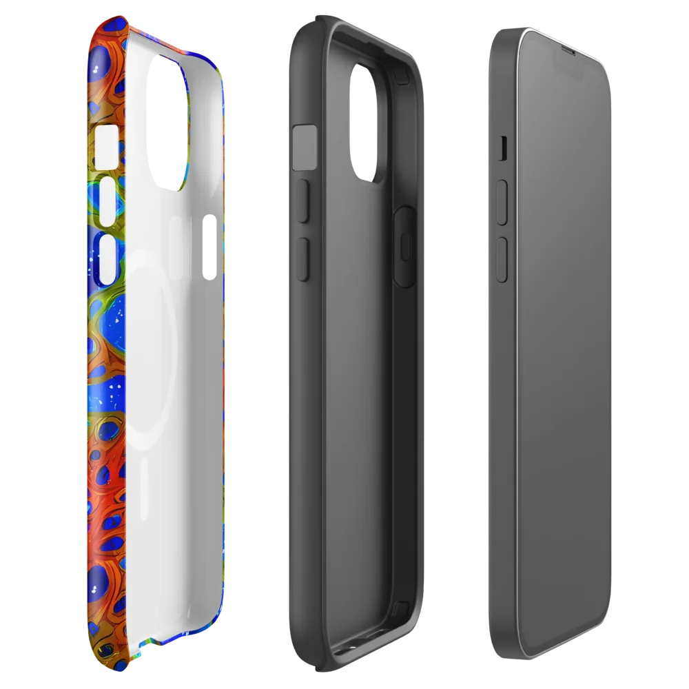 Electric Microcosm on MagSafe Tough Case for iPhone® — Front