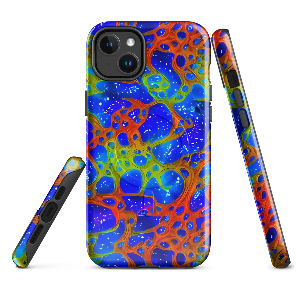 Electric Microcosm on MagSafe Tough Case for iPhone® — Front
