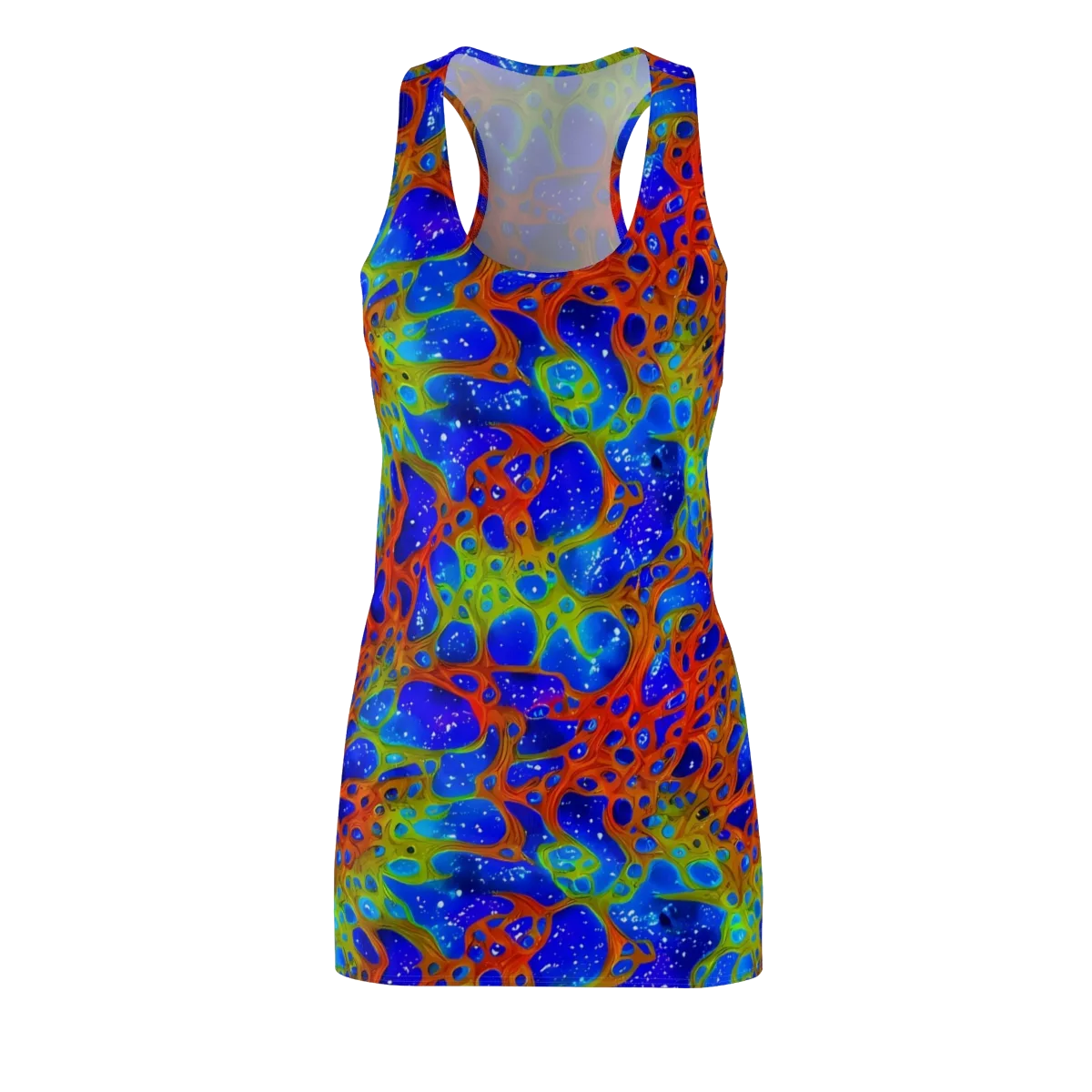 Electric Microcosm on Racerback Dress — Front