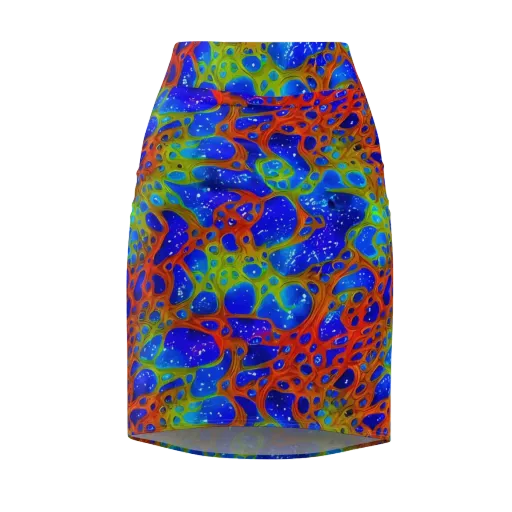 Electric Microcosm on a Pencil Skirt