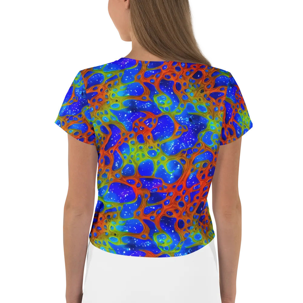 Electric Microcosm on Crop Tee — Back