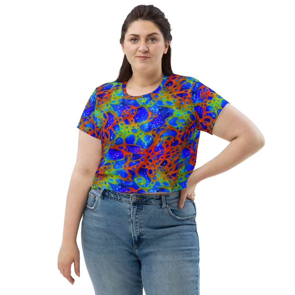 Electric Microcosm on Crop Tee — Front