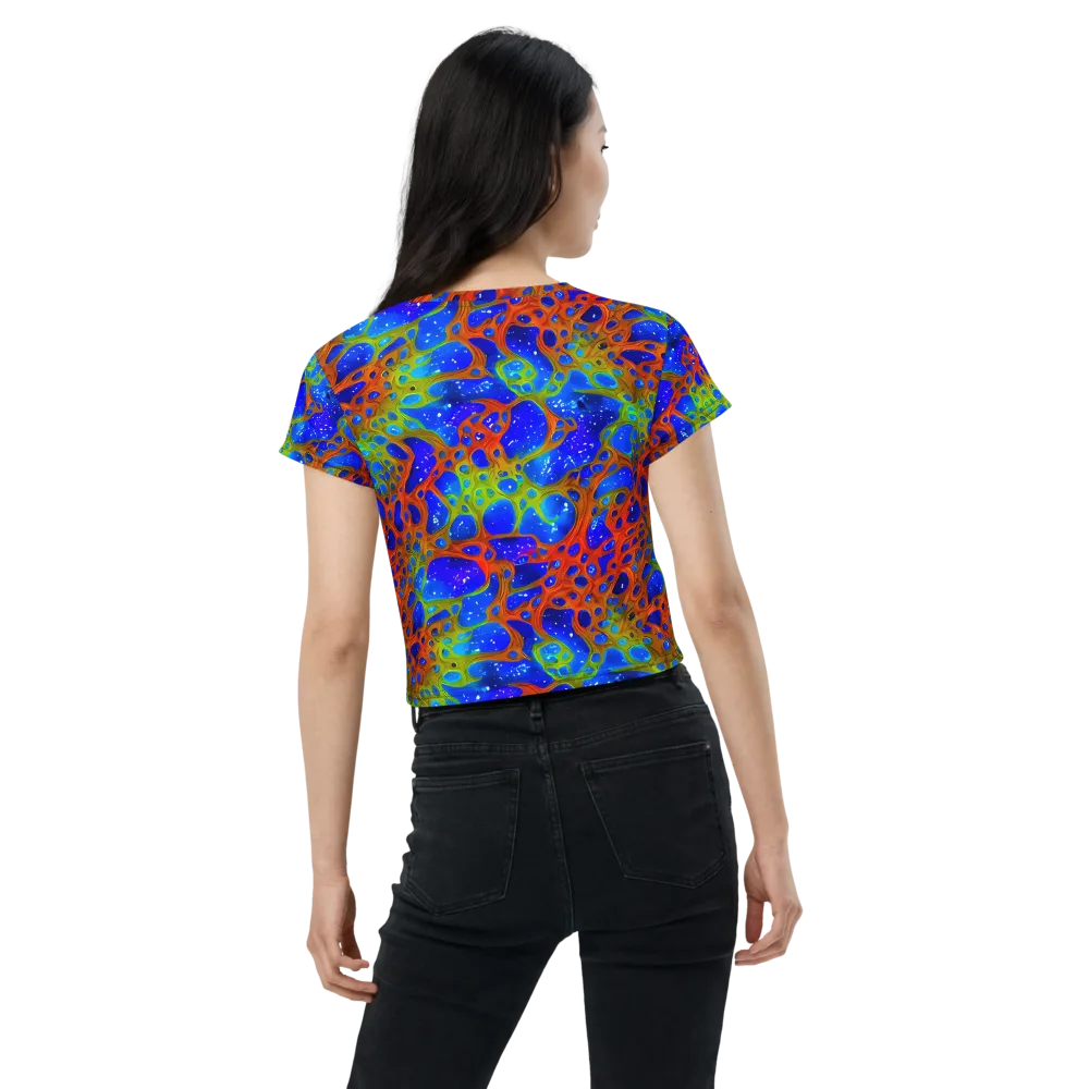 Electric Microcosm on Crop Tee — Back