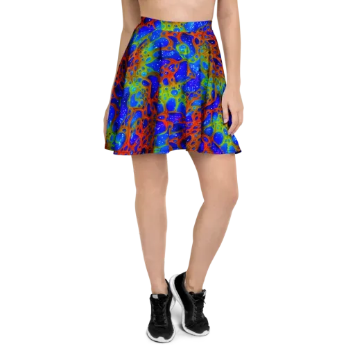 Electric Microcosm on a Skater Skirt