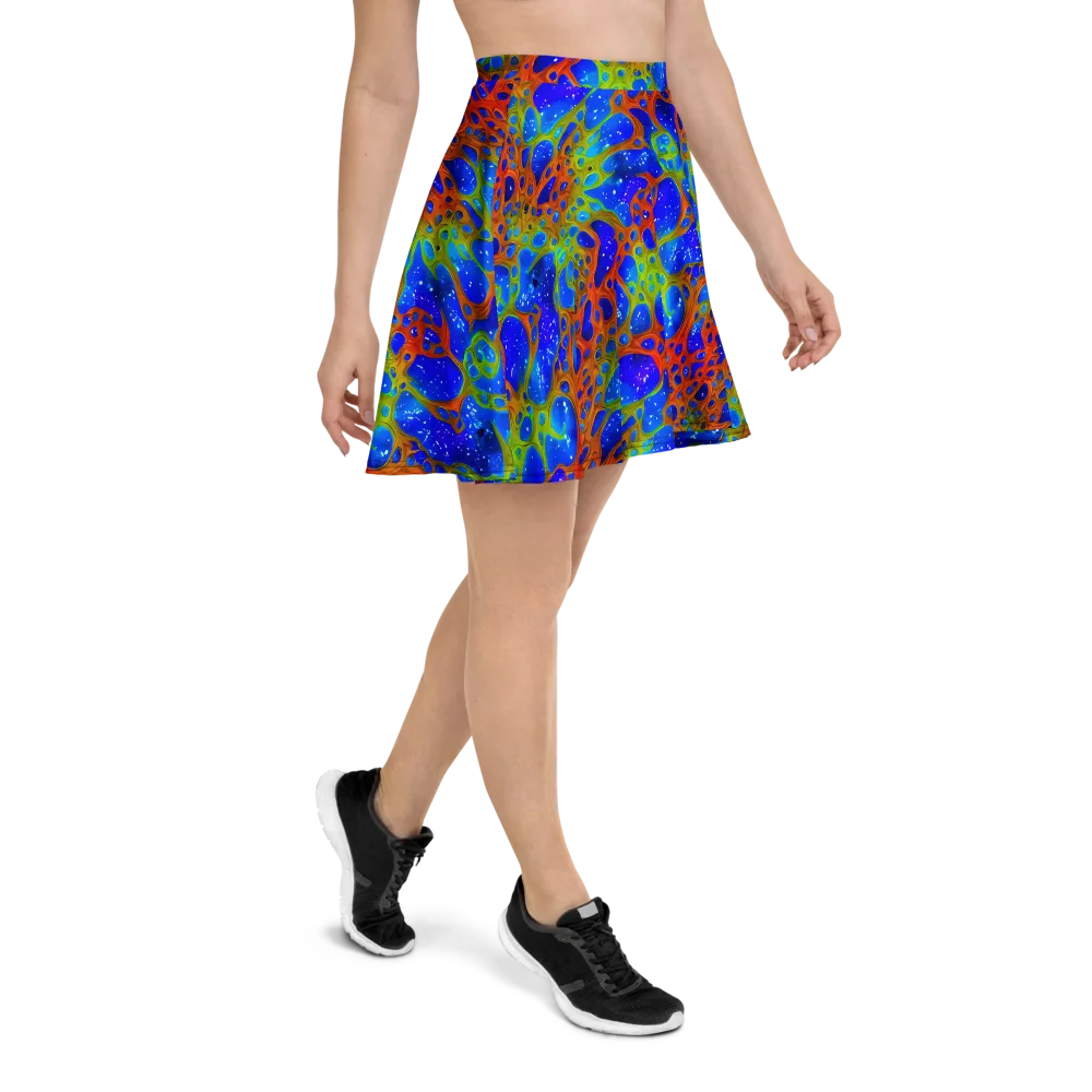 Electric Microcosm on Skater Skirt — Right