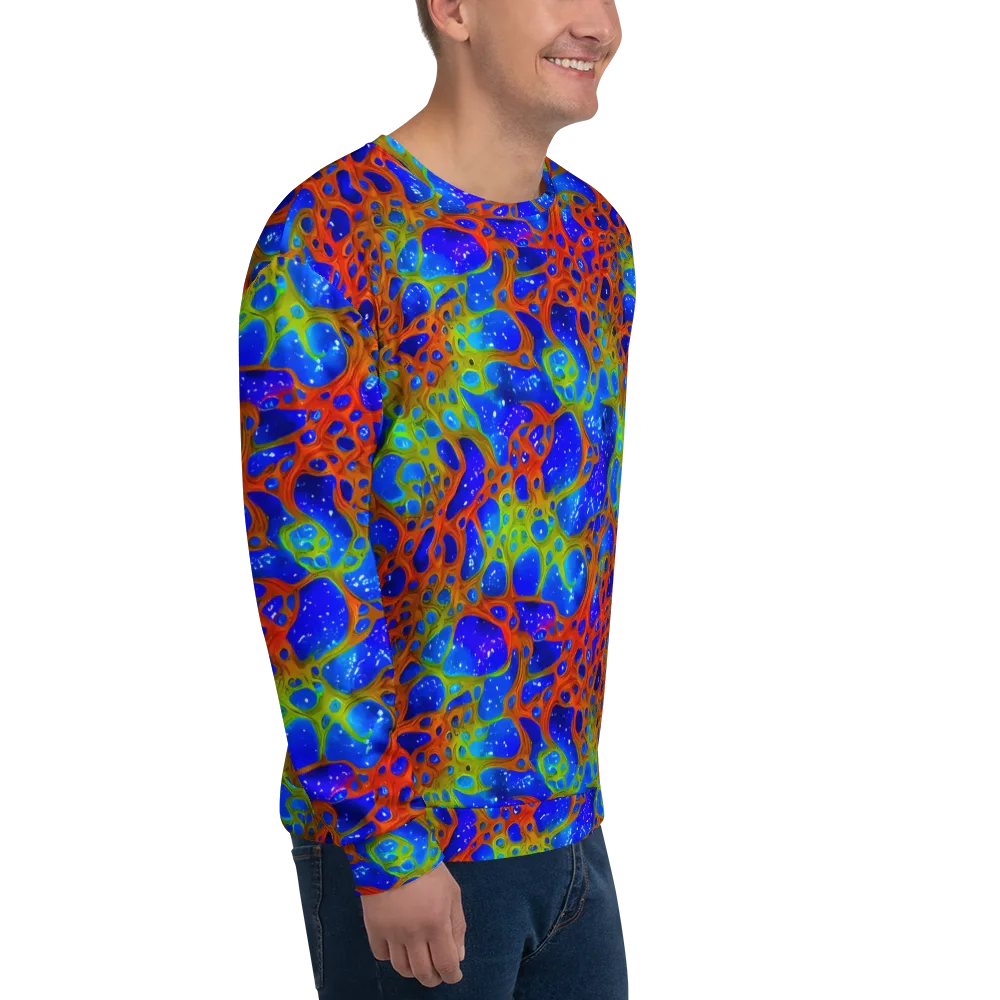 Electric Microcosm on Sweatshirt — Right Front