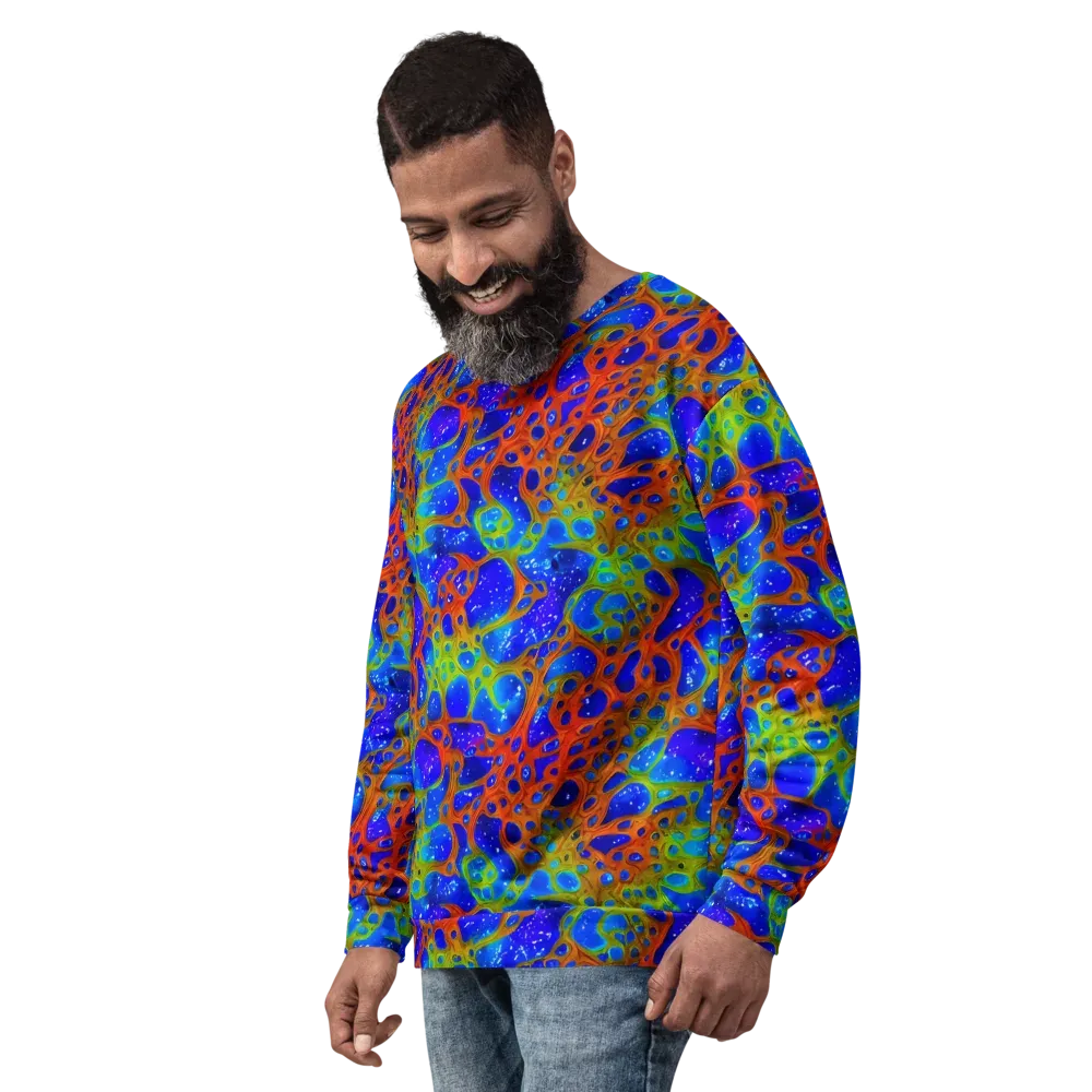 Electric Microcosm on Sweatshirt — Left Front