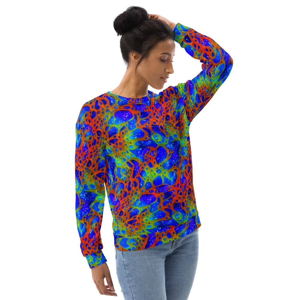 Electric Microcosm on Sweatshirt — Right Front