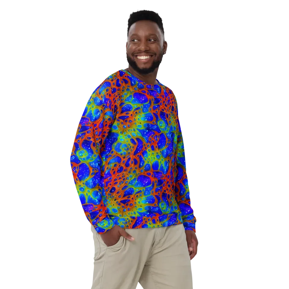 Electric Microcosm on Sweatshirt — Front
