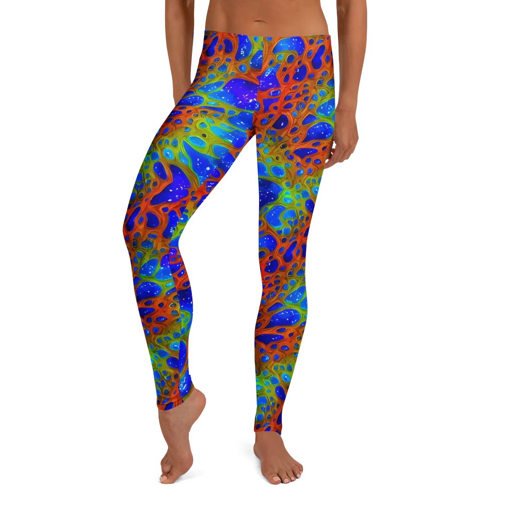 Electric Microcosm on Leggings — Front