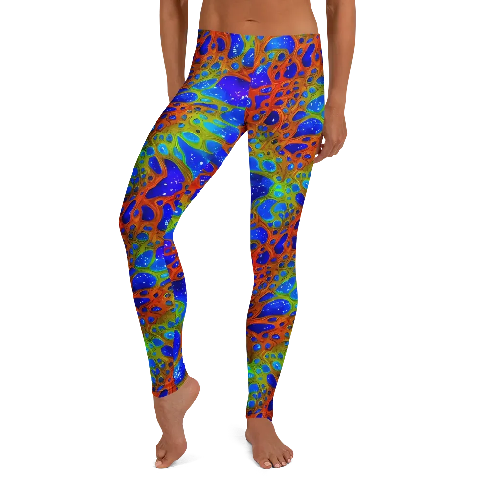 Electric Microcosm on Leggings — Front
